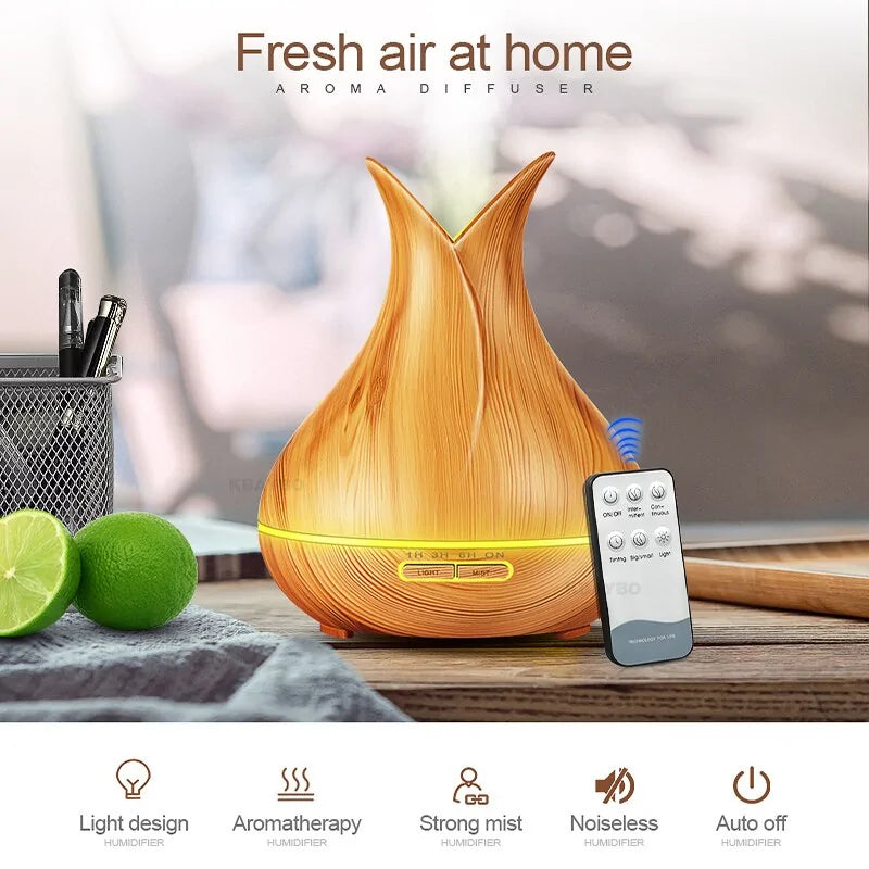 Wooden Petal Essential Oil Diffuser