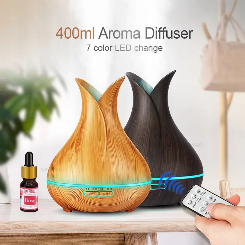 Wooden Petal Essential Oil Diffuser